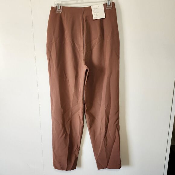 NWT A New Day Target Womens High Rise Tapered Ankle Pants Brown Rust Stretch 2R - Picture 3 of 13